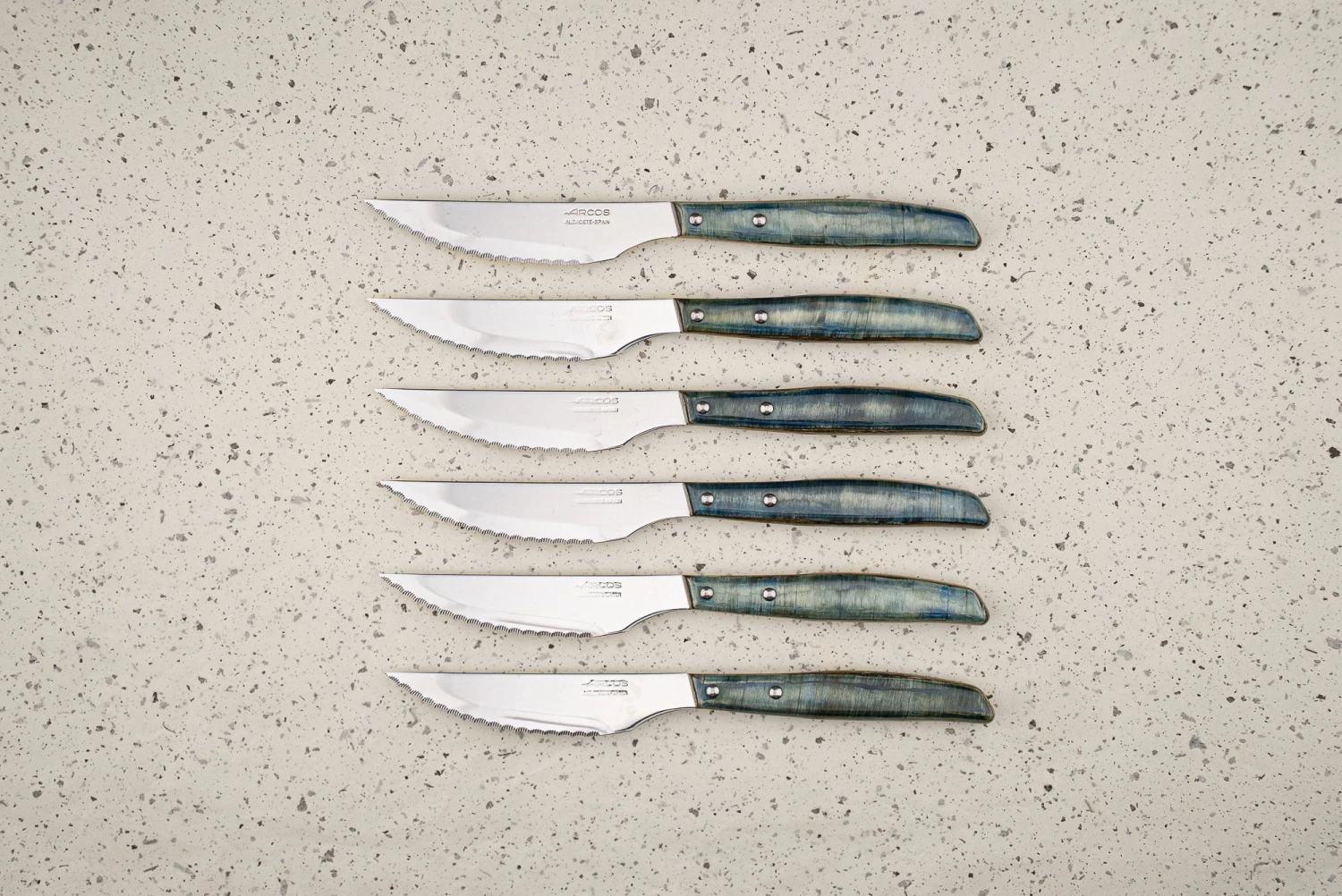 Arcos Poplar Steak 6 Piece Knife Set 4 Arcos Poplar Steak 6 Piece Knife Set - Image 2