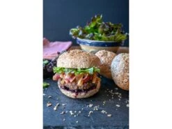 Eat Alberta First By Karen Anderson -Helle Store Buffalo Trail Bison Burger credit Nicole Liboiron Coles