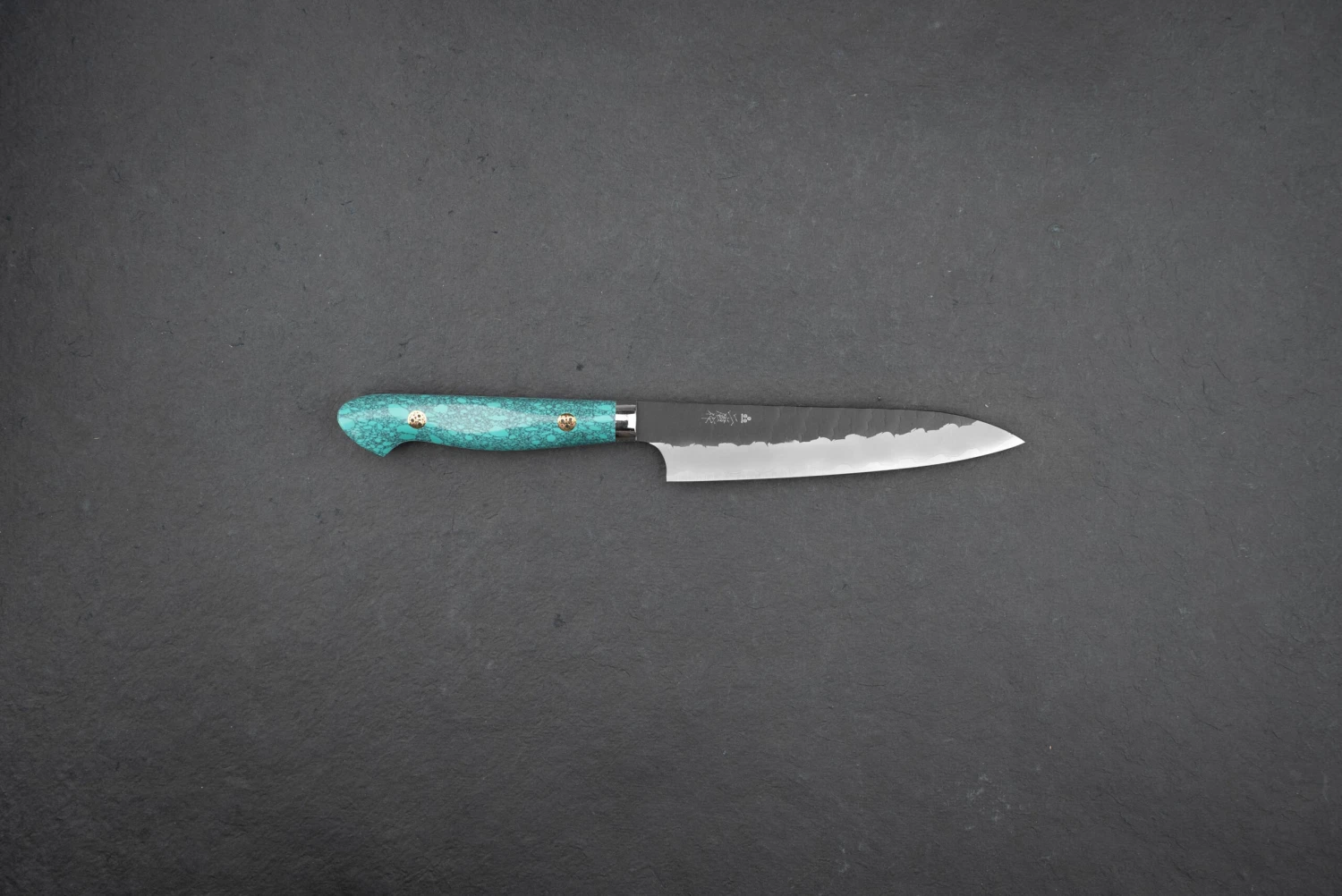 Nigara SG2 Kurouchi Tsuchime Western Petty 150mm 7 Nigara SG2 Kurouchi Tsuchime Western Petty 150mm - Image 5