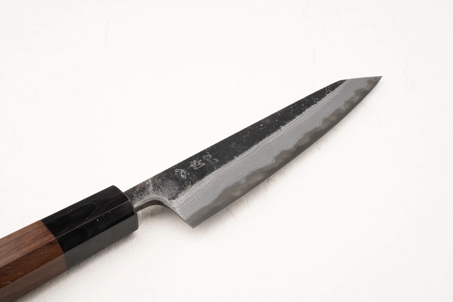 Hatsukokoro Kumokage Aogami Kurouchi Damascus Honesuki 150mm 4 Hatsukokoro Kumokage Aogami Kurouchi Damascus Honesuki 150mm - Image 2