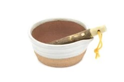 Santo Banko-yaki Suribachi Japanese Ceramic Mortar With A Pestle 5 Santo Banko-yaki Suribachi Japanese Ceramic Mortar With A Pestle -Helle Store IMG 9700