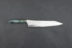 Yu Kurosaki SG2 Senko Western Kiritsuke Gyuto 270mm -Helle Store Kurosaki senko turquoise striped gyuto 270 1