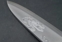 Sakai Takayuki Michiko Kubota Engraved Deba 240mm "Octopus" 10 Sakai Takayuki Michiko Kubota Engraved Deba 240mm "Octopus" -Helle Store Michiko Kubota Engraved Deba Octopus 3
