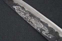 Sakai Takayuki Michiko Kubota Engraved Aogami Gyuto 240mm "Dragon" -Helle Store Michiko Kubota Engraved Gyuto 240 Dragon 3