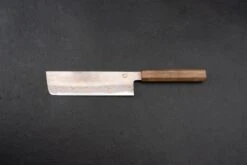 Mutsumi Hinoura V-toku Rainbow Damascus Nakiri 180mm -Helle Store Mutsumi Hinoura V Toku Rainbow Damascus nakiri 180mm ovangkol