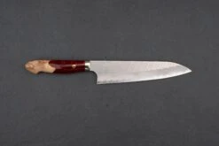 Nigara SG2 Migaki Tsuchime Western Gyuto 210mm 15 Nigara SG2 Migaki Tsuchime Western Gyuto 210mm -Helle Store Nigara Migaki tsuchime gyuto 210 red acrylic