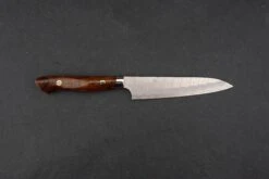 Nigara SG2 Migaki Tsuchime Western Petty 150mm -Helle Store Nigara SG2 Migaki Tsuchim western petty 150mm ironwood