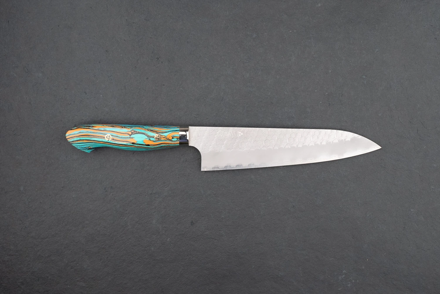 Nigara SG2 Migaki Tsuchime Western Gyuto 210mm 8 Nigara SG2 Migaki Tsuchime Western Gyuto 210mm - Image 6