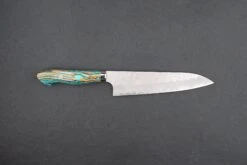 Nigara SG2 Migaki Tsuchime Western Gyuto 210mm 13 Nigara SG2 Migaki Tsuchime Western Gyuto 210mm -Helle Store Nigara Sg2 Migaki Tsu Gyuto 210 Turquoise striped 1 0de1a892 260a 4846 b396 2b8e38d8c963
