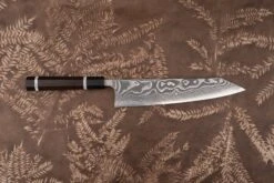 Tetsuhiro SG2 Damascus Kanko Kiritsuke Gyuto 240mm