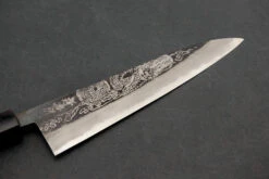 Sakai Takayuki Michiko Special Engraved Aogami Gyuto 210mm "Dragon" -Helle Store engraved gyuto dragon kurochi 3