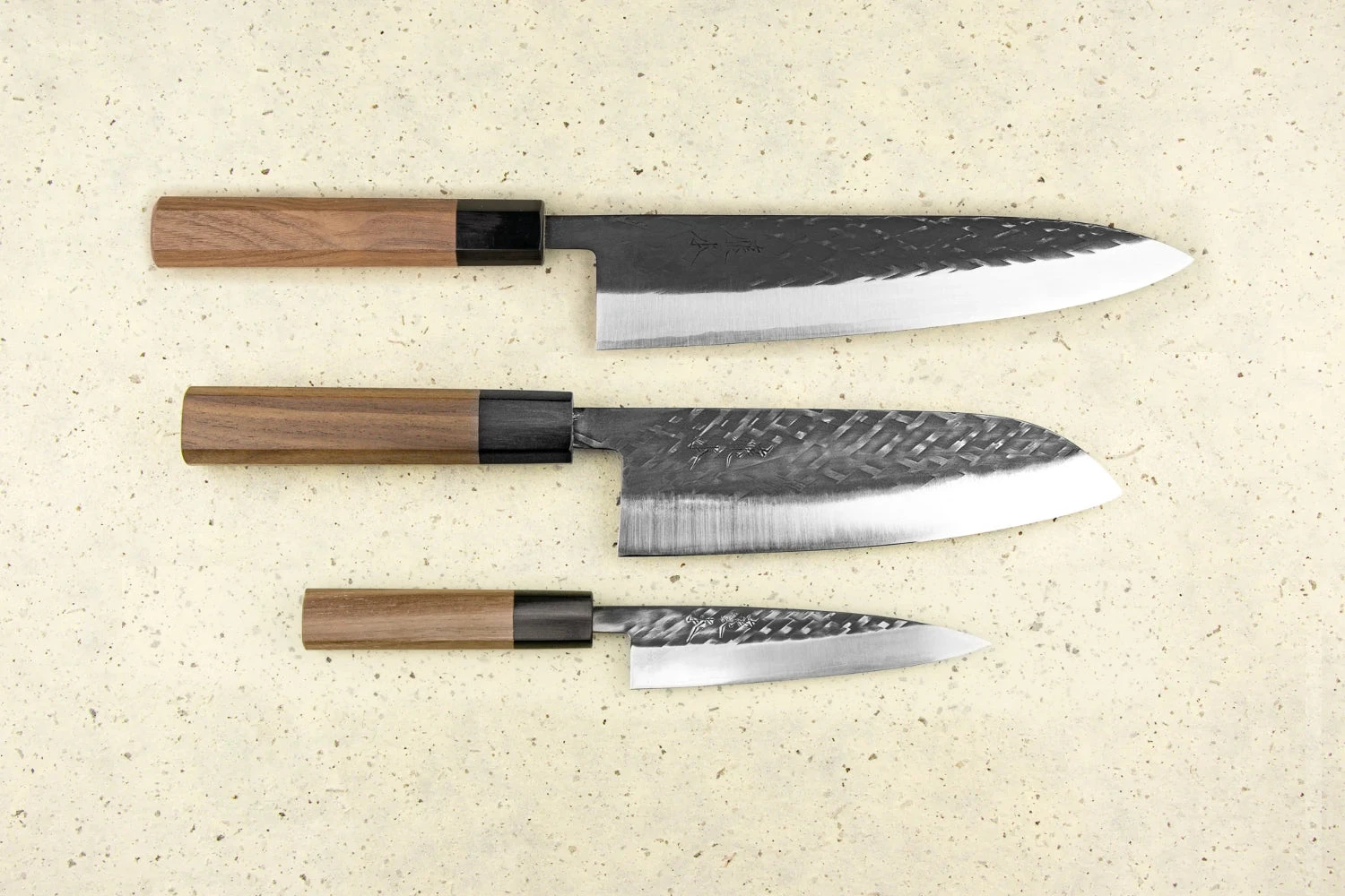 Fujimoto Hammer Tone SLD Knife Set 3 Fujimoto Hammer Tone SLD Knife Set