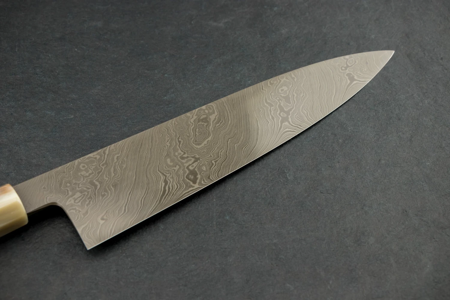 Shoichi Hashimoto Tobigumo Coreless Torsion Damascus Gyuto 240mm 4 Shoichi Hashimoto Tobigumo Coreless Torsion Damascus Gyuto 240mm - Image 2