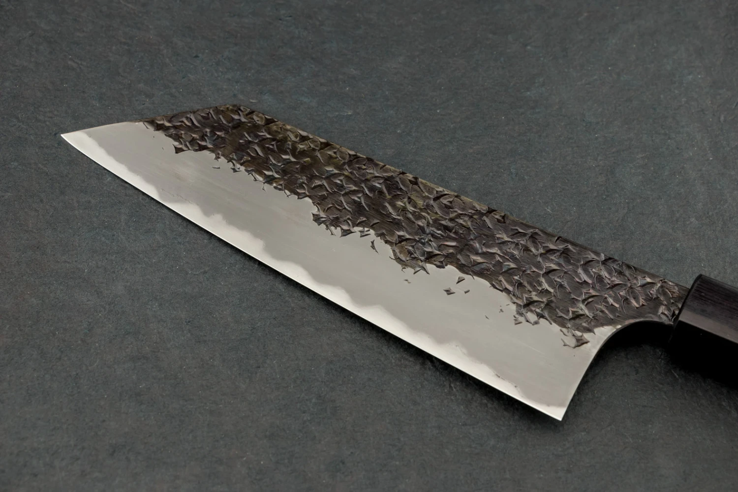 Kisuke Manaka Shirogami 2 Honwarikomi Kurouchi Tsuchime Bunka 165mm 6 Kisuke Manaka Shirogami 2 Honwarikomi Kurouchi Tsuchime Bunka 165mm - Image 4