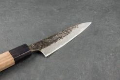 Kisuke Manaka Shirogami 2 Honwarikomi Kurouchi Tsuchime Petty 120mm -Helle Store kisuke shirogami 2 honwarikomi kurochi tsuchime petty 120mm 3