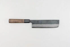 Hatsukokoro Kumokage Aogami Kurouchi Damascus Nakiri 165mm