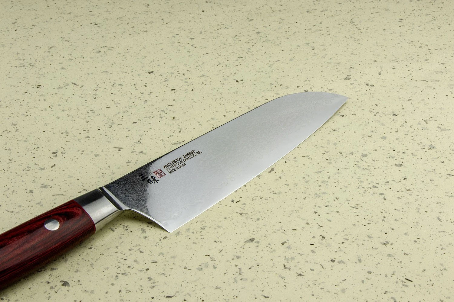 Mcusta Zanmai Classic Pro Damascus Flame Santoku 180mm 4 Mcusta Zanmai Classic Pro Damascus Flame Santoku 180mm - Image 2