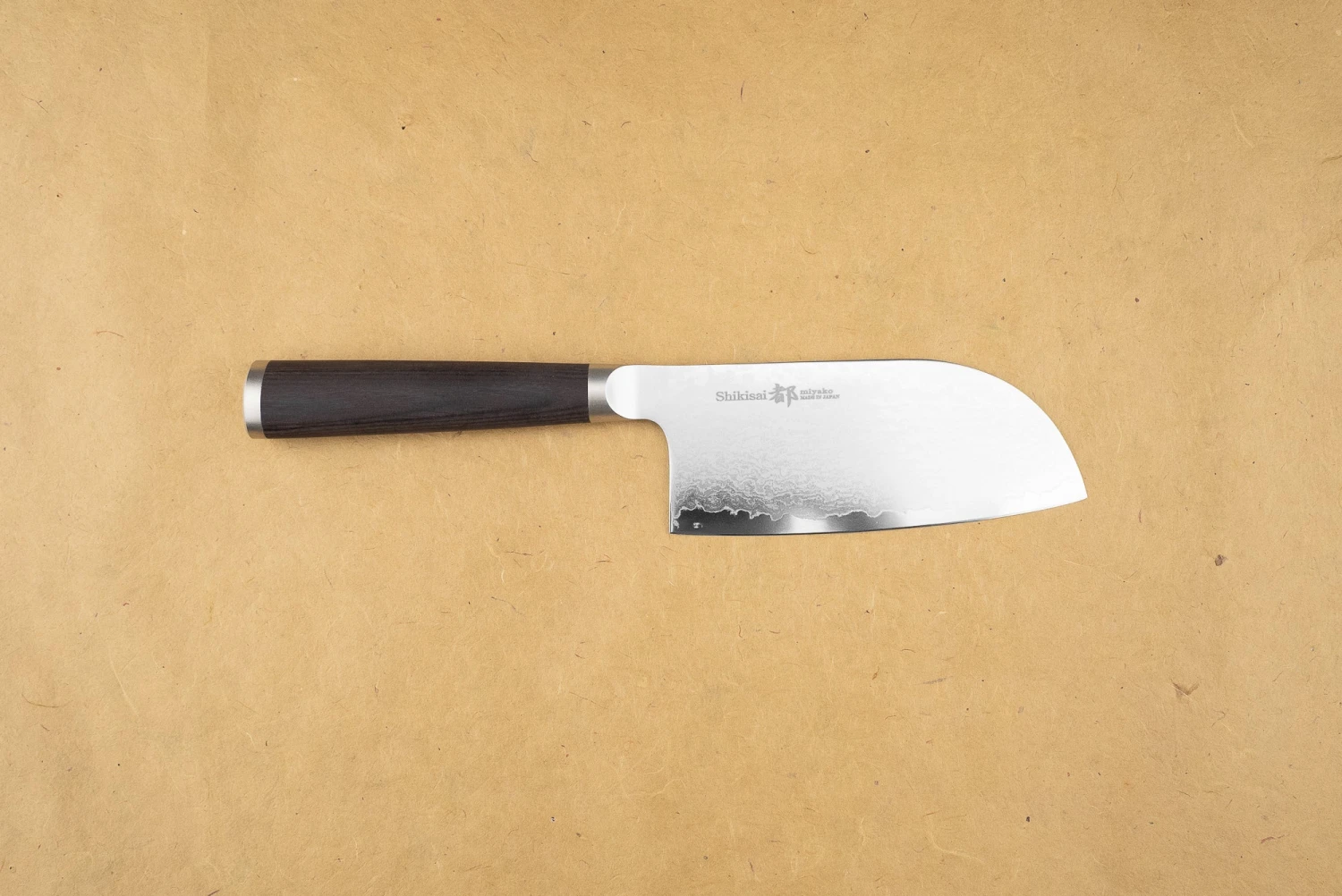 Shizu Hamono Shikisai Miyako Tall Ko-Santoku 120mm 3 Shizu Hamono Shikisai Miyako Tall Ko-Santoku 120mm
