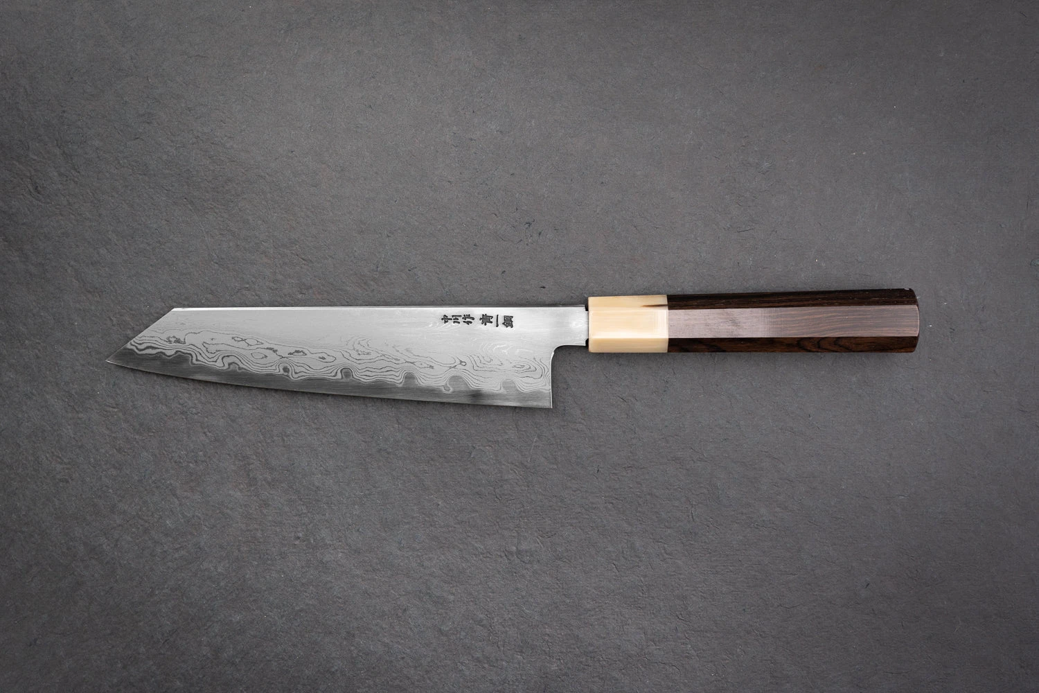 Satoshi Nakagawa X Naohito Myojin Aoichi Damascus Kiritsuke Gyuto 210mm 4 Satoshi Nakagawa X Naohito Myojin Aoichi Damascus Kiritsuke Gyuto 210mm - Image 2