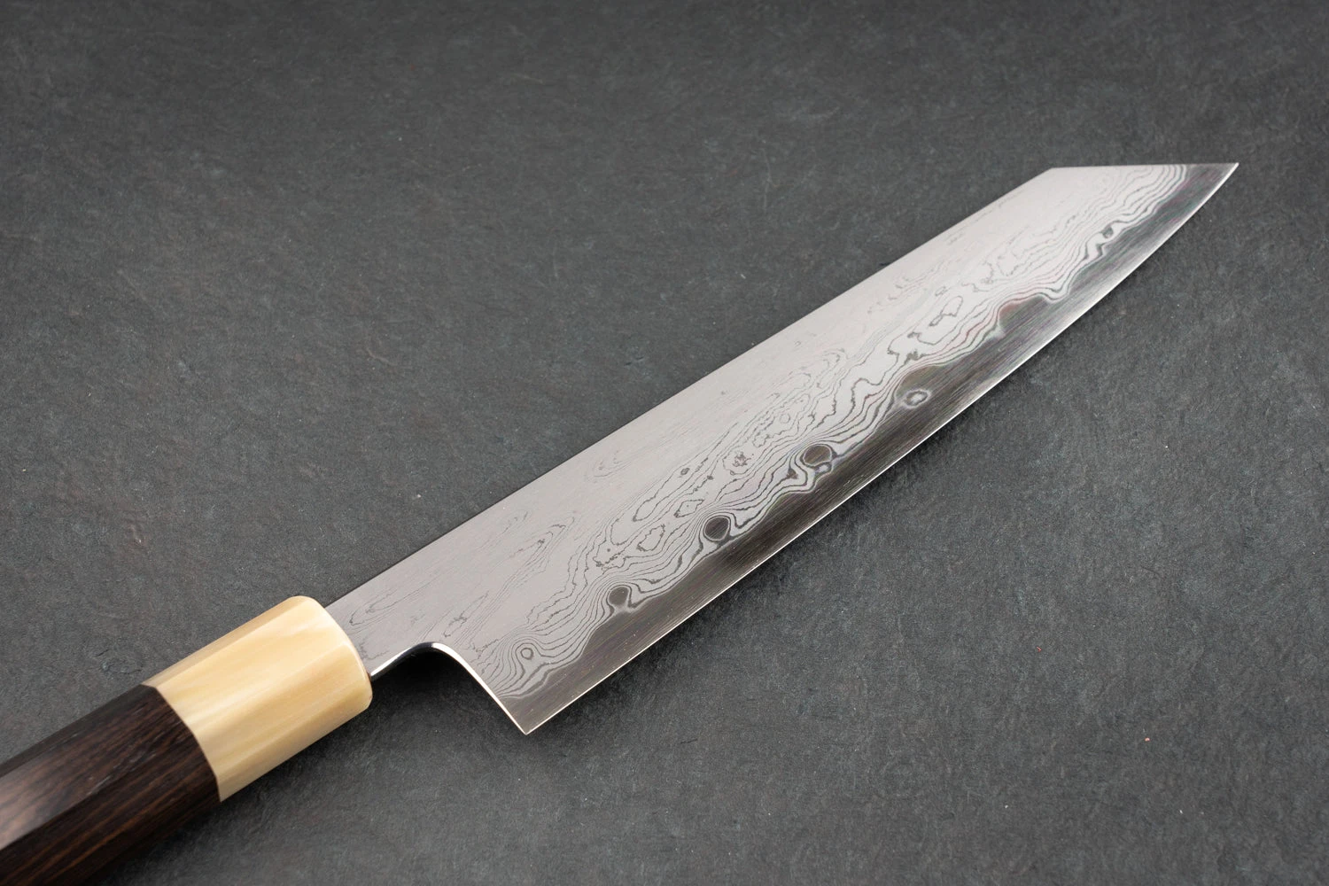 Satoshi Nakagawa X Naohito Myojin Aoichi Damascus Kiritsuke Gyuto 210mm 5 Satoshi Nakagawa X Naohito Myojin Aoichi Damascus Kiritsuke Gyuto 210mm - Image 3