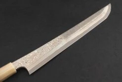 Nigara Ginsan Kurozome Damascus Sakimaru Yanagiba 270mm -Helle Store nigara kurozome damascus sakimaru yanagiba 270 3