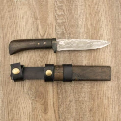 Takeshi Saji Kamui Style Damascus Hunting Knife 120mm