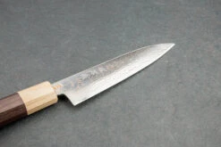 Takeshi Saji VG10W Rainbow Damascus Wa Petty 130mm 6 Takeshi Saji VG10W Rainbow Damascus Wa Petty 130mm -Helle Store saji rainbow dam petty 130 2