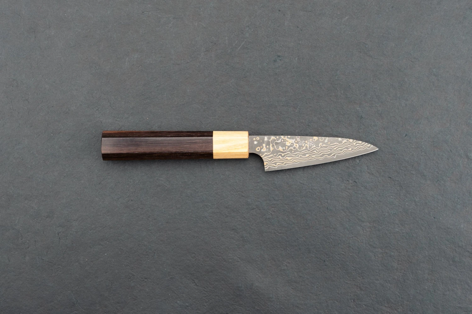 Takeshi Saji VG10W Shinchu Damascus Wa Petty 90mm 3 Takeshi Saji VG10W Shinchu Damascus Wa Petty 90mm