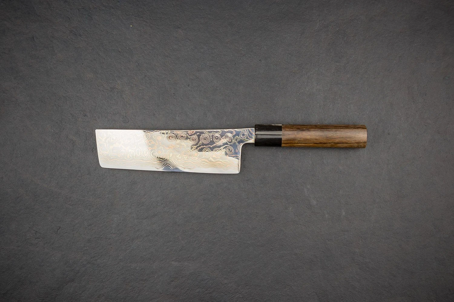 Tsukasa Hinoura VS2 Colour Damascus Nakiri 165mm 4 Tsukasa Hinoura VS2 Colour Damascus Nakiri 165mm - Image 2