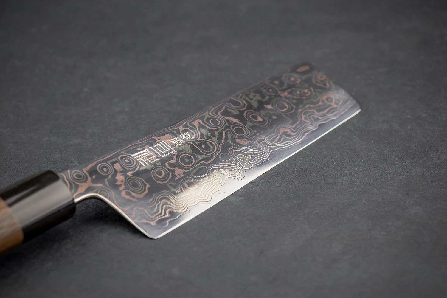 Tsukasa Hinoura VS2 Colour Damascus Nakiri 165mm 5 Tsukasa Hinoura VS2 Colour Damascus Nakiri 165mm - Image 3