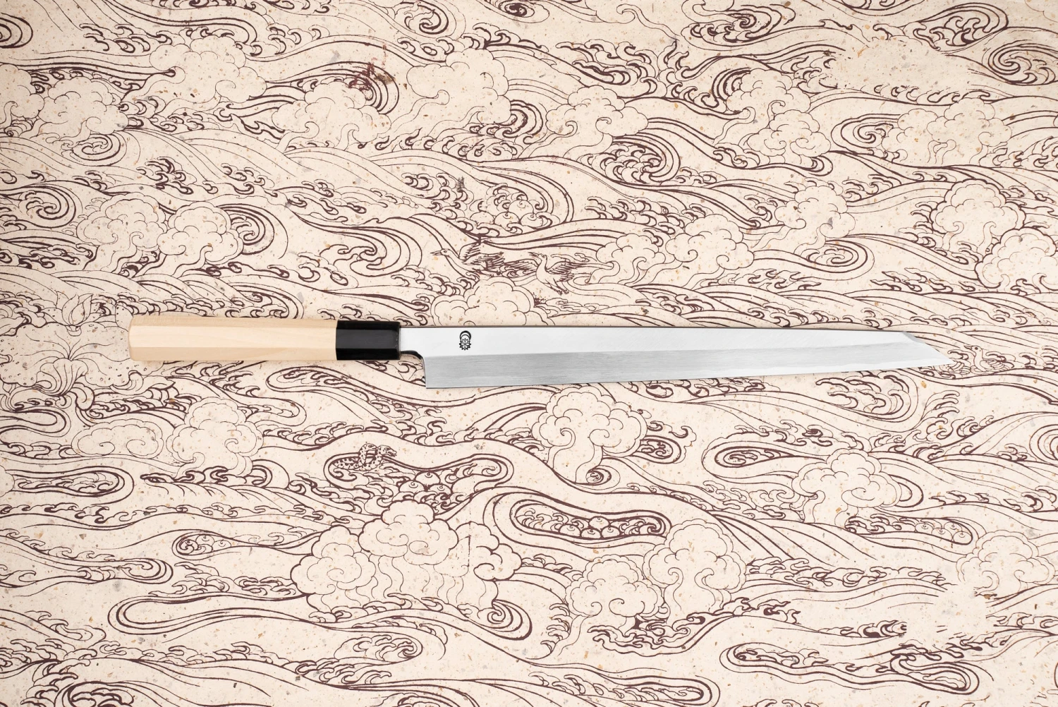 Sakai Kikumori Kikuzuki Kasumi Kiritsuke Yanagiba 300mm 3 Sakai Kikumori Kikuzuki Kasumi Kiritsuke Yanagiba 300mm