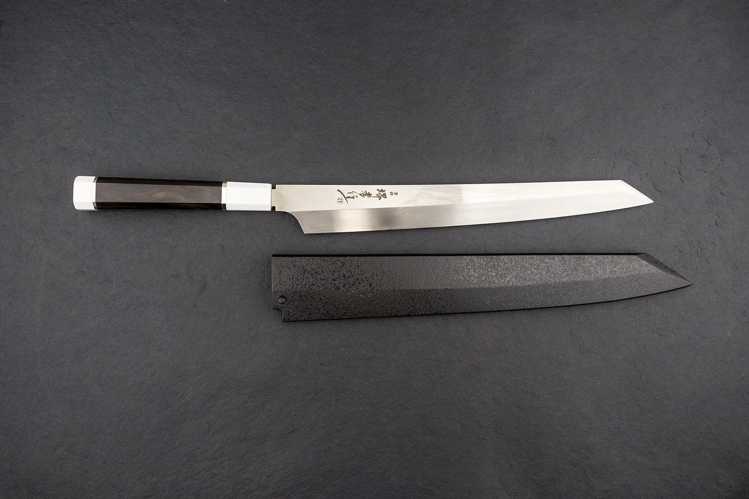 Sakai Takayuki Ginryu Honyaki Kengata Yanagiba 300mm 3 Sakai Takayuki Ginryu Honyaki Kengata Yanagiba 300mm