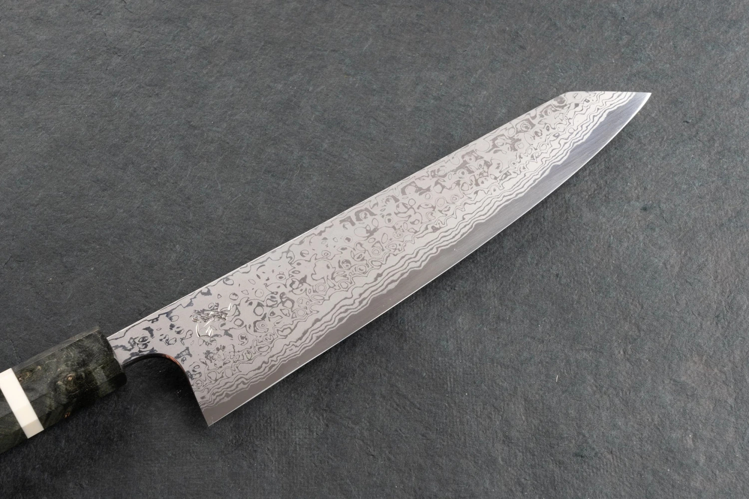 Yoshihiro Yauji Aogami Suminagashi Single Bevel Kiritsuke Gyuto 210mm 5 Yoshihiro Yauji Aogami Suminagashi Single Bevel Kiritsuke Gyuto 210mm - Image 3
